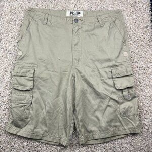 NXP Northern Explosion Beige Men's Cargo Shorts Size 34 Casual Cotton Short